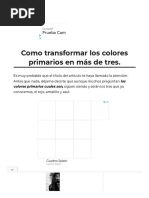 Como Transformar Los Colores Primarios en Más de Tres