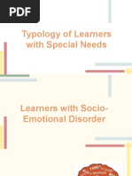 UNIT 3 - (PART 5) - Learners With Socio Emotional Disorder