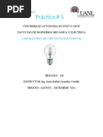 Practica No.5 de Circuitos Electricos