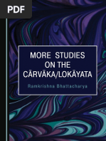 Bhattacharya - 2020 - More Studies On The Cārvāka - Lokāyata