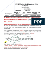 COMPILER CONSTRUCTION Lab-Sessional 1