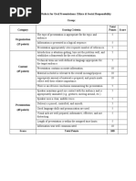 Ethics Rubric Presentation