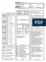 Character Sheet - Cleric 1