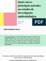 3.1 Estudos Epidemiológicos