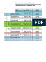 Horario de Atención Padres - Turno Mañana - 2022 Modificado