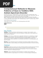 Computational Methods To Measure Patterns of Gaze