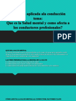 Salud Mental Psicologia en La Conduccion