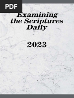 Examining The Scriptures Daily 2023