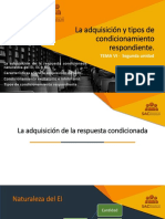 La Adquisición y Tipos de Condicionamiento Respondiente.: TEMA VI - Segunda Unidad