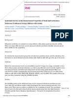 Systematic Review of The Measurement Properties of Tools Used To Measure Behaviour Problems in Young Children With Autism - PMC