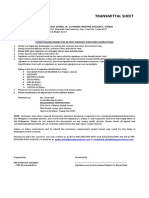 9Q Transmittal Sheet