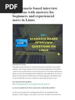 20+ Scenario Based Interview Questions With Answers For Beginners and Experienced Users in Linux