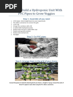 How To Build A Hydroponic Farm With PVC Pipes