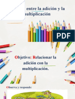 Relación Entre La Adición y La Multiplicación