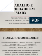 Trabalho e Sociedade em Marx