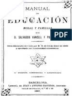 Manual de Educación Moral y Familiar - Salvador Vancell 1887