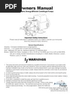 Manual - Centrifugal Pump