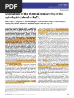 Peter et al, Oscillations of the thermal conductivity in the spin-liquid state of α-RuCl3, NatPhy (2021)