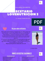 Recetario LOVENUTRICION 