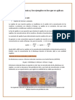 La Cinética Química y Los Ejemplos en Los Que Se Aplican