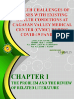 Health Challenges of Nurses With Existing Health Conditions at CVMC During COVID 19 Pandemic DEFENSE