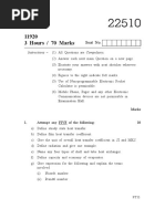 Heat Transfer Operation Winter 2019 Question Paper