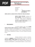 Demanda de Aumento de Alimentos 1