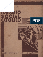 Ideario Social Católico (1935) Raúl Ferrero