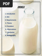 To Determine The Amount of Casein in Different Samples of Milk