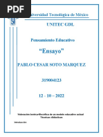 Entregable 2 - Pensamiento Educativo