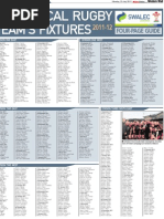 Rugby Fixtures