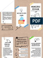 Folleto Tríptico Sobre El Municipio Escolar