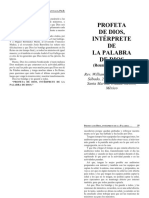 Profeta de Dios, Intérprete DE La Palabra de Dios: (Reunión de Pastores)