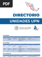 Directorio Unidades UPN Septiembre 2019