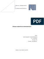 Primera Evaluación de Electrotecnia II.