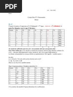 Correction Série 1 Chimiométrie