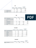 Frequency Tables