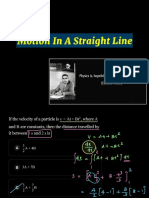Motion in A Straight Line (10 Days Challenge)