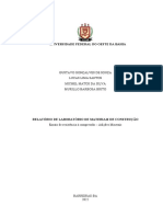 RELATORIO 6 LAB - Ensaio de Resistência A Compressão - Aditivos Minerais