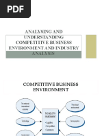 Lecture Note 3 Analysing and Understanding Competitive Business Environment and Industry Analysis