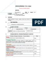 SESIÓN DE APRENDIZAJE - Desastre Sy Fenomenso Naturales