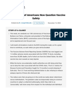 Barbara Loe Fisher - Estimated 50% of Americans Now Question Vaccine Safety