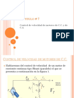 Control de Velocidad de Motores C.C y C.A.