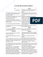 Texto Latín-Castellano de La Ley de Las XII Tablas