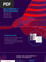 Multímetro y Protoboard