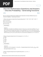 Functions Generation - Discrete Mathematics Questions and Answers - Sanfoundry