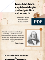 Síntesis Histórica de La Epidemiología y La Salud Pública Veterinaria