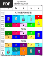 Horario de 2° Solidaridad Secundaria