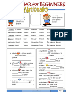 Nationalities Exercises