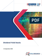 Dividend Yield Stocks 210922